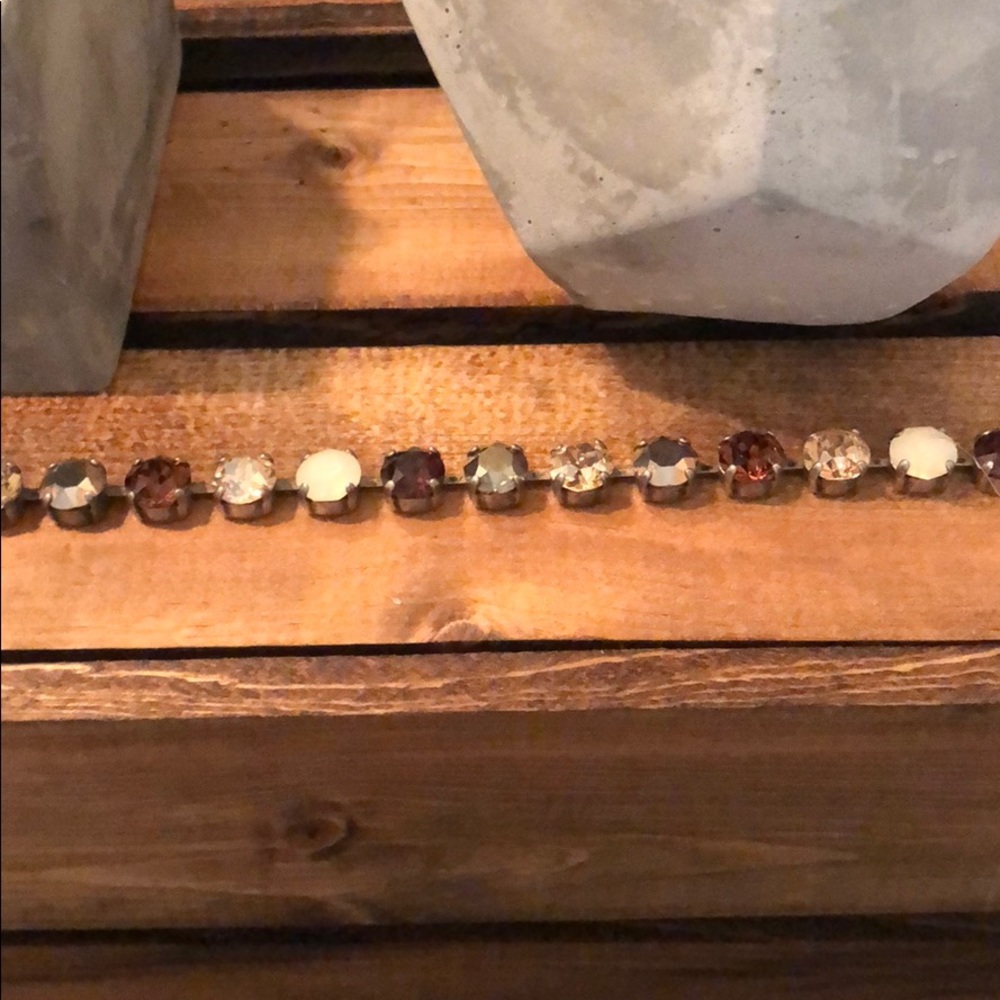 50 Shades of Brown Crystal Necklace